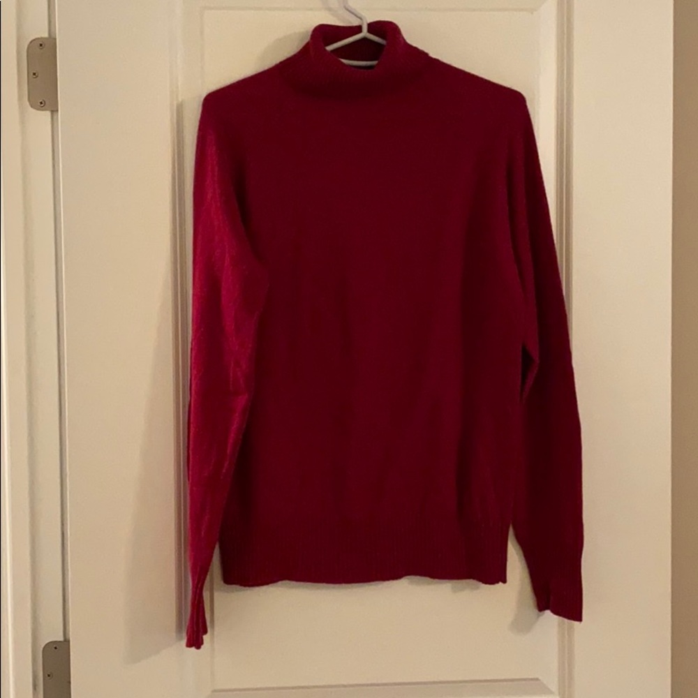 Ann Taylor turtleneck sweater cashmere Large